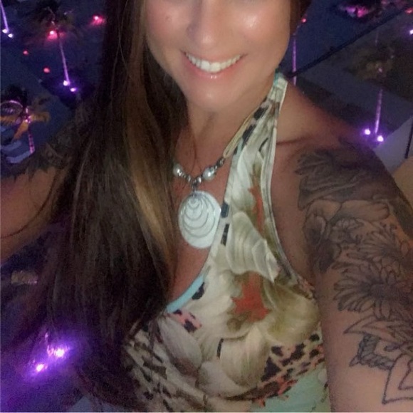 Venus V-neck halter floor length summer dress - Picture 6 of 7